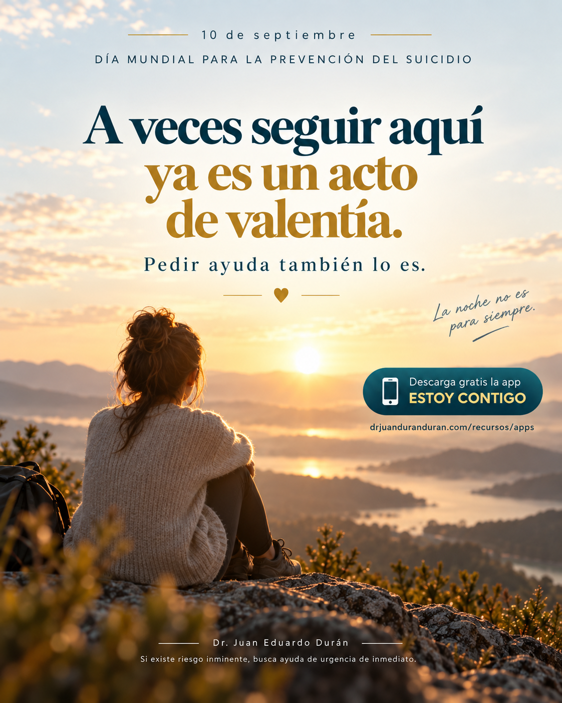 Imagen de la App Estoy Contigo sobre prevención y cuidado de la vida